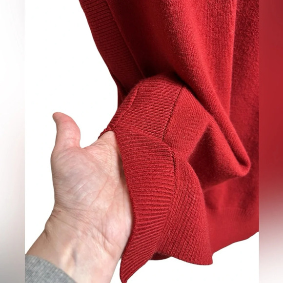 French Connection sweater turtleneck dress, M, burgundy, Office Winter Cozy - Picture 7 of 9